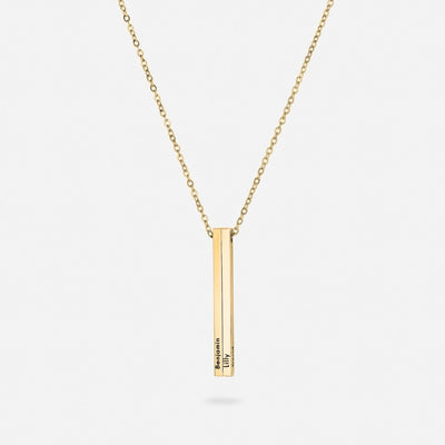 Personalizovaný Vertikální Náhrdelník se Jménem