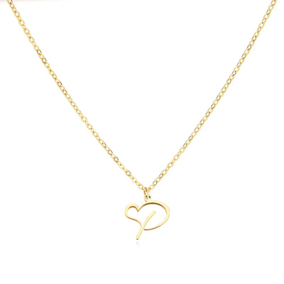 Cursive Heart Necklace