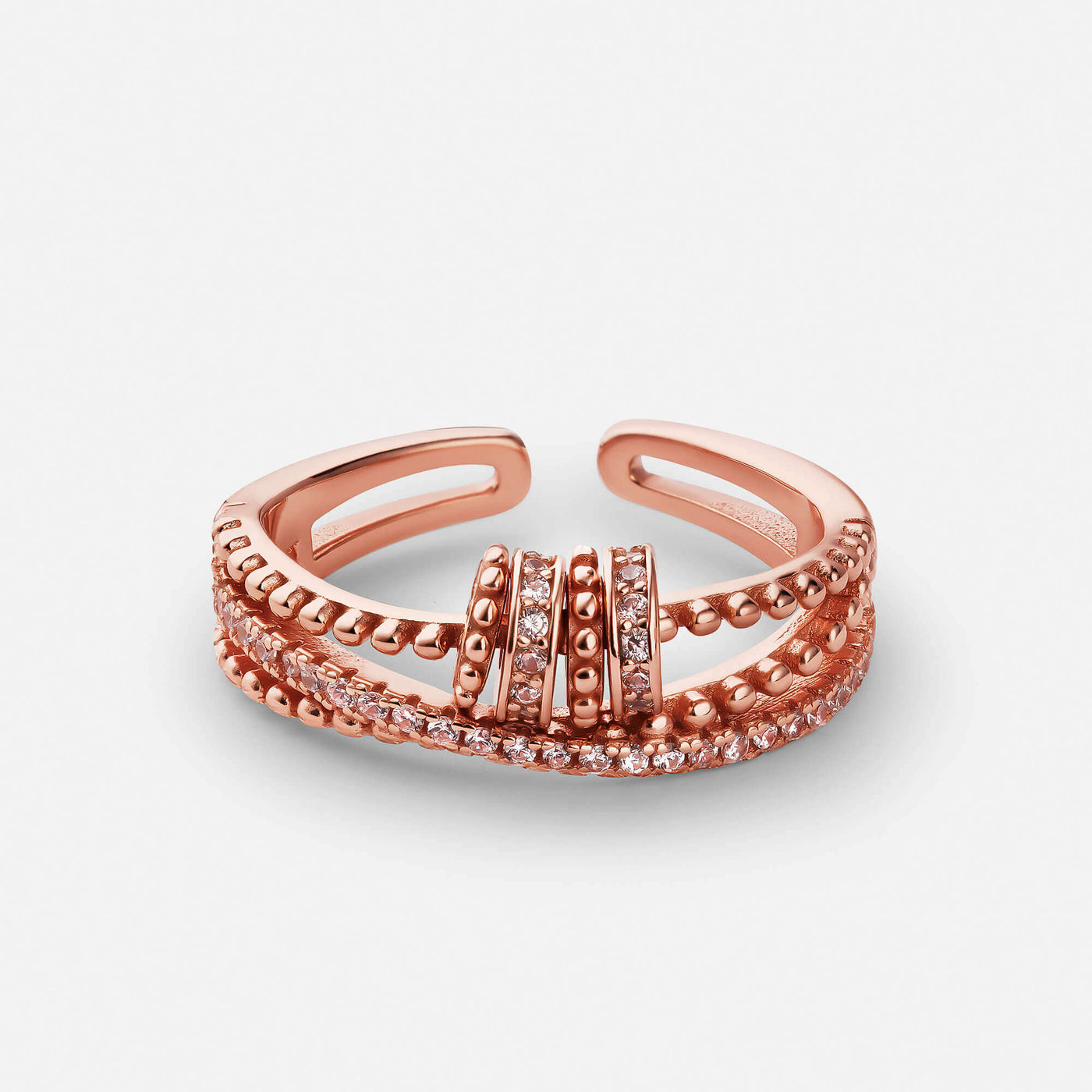 Rose Gold Eternal Knot Ring